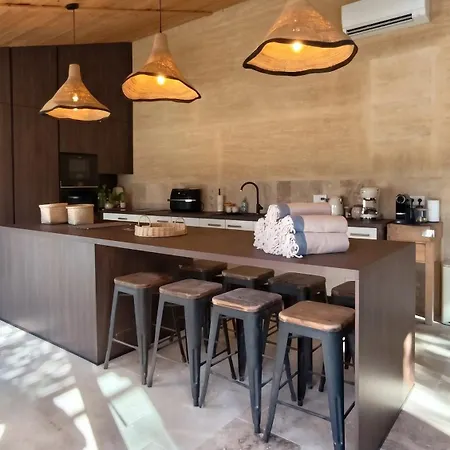 Maison Familiale A Avec Piscine Privee Vakantiehuis Collias
